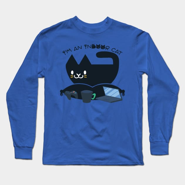 I’m An Indoor Cat Long Sleeve T-Shirt by Cartel